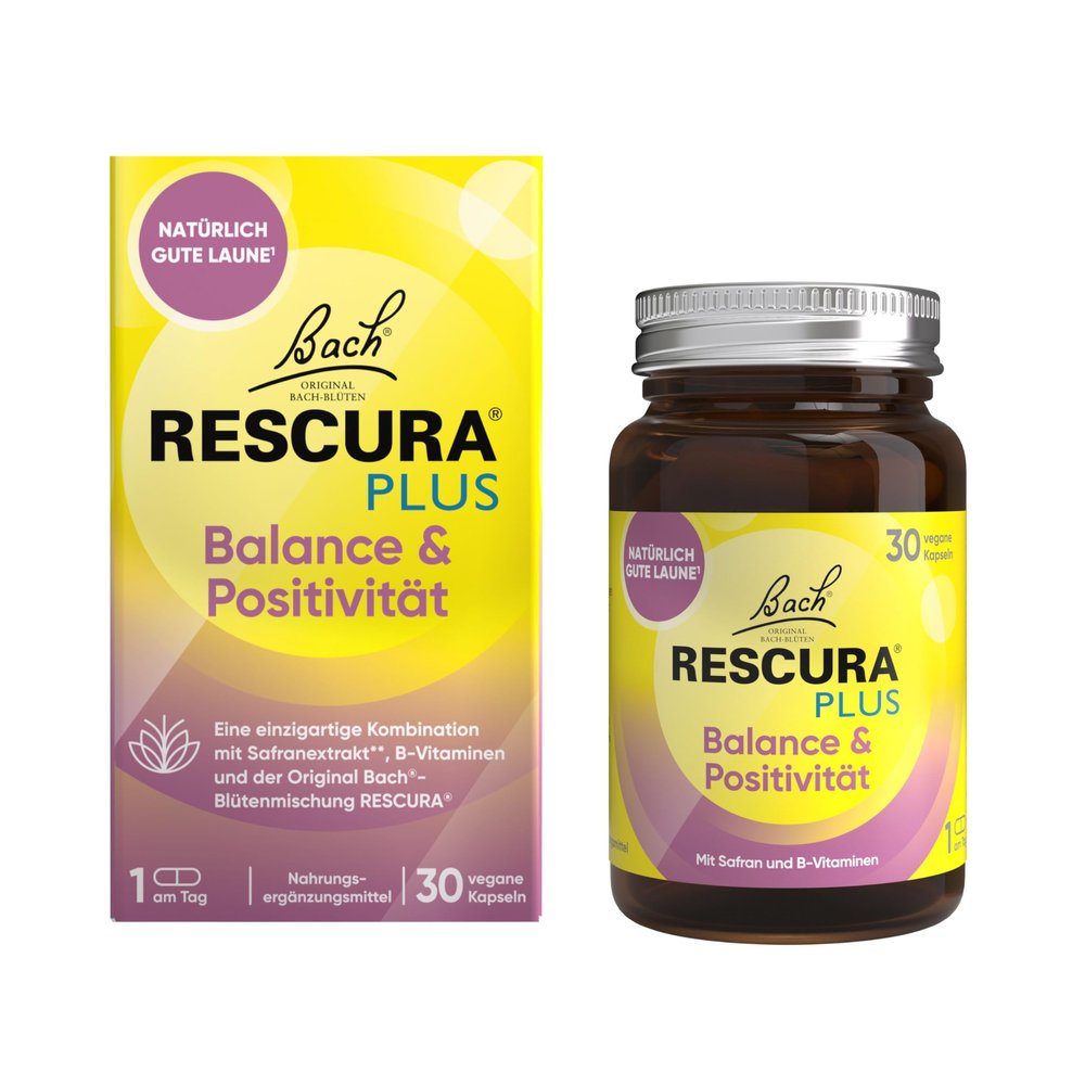 Bach Original RESCURA PLUS Balance & Positivity 30 Vegan Capsules