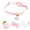 Beavorty Cat Collar with Adjustable Flower Pendant and Bell view 3