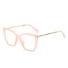 PARWANA Women's Fashion Cat-Eye Reading Glasses, Oversized Blue-Light Computer Readers, Pink, +1.00 view 1