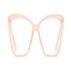 PARWANA Women's Fashion Cat-Eye Reading Glasses, Oversized Blue-Light Computer Readers, Pink, +1.00 view 2