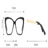PARWANA Women's Fashion Cat-Eye Reading Glasses, Oversized Blue-Light Computer Readers, Pink, +1.00 view 3