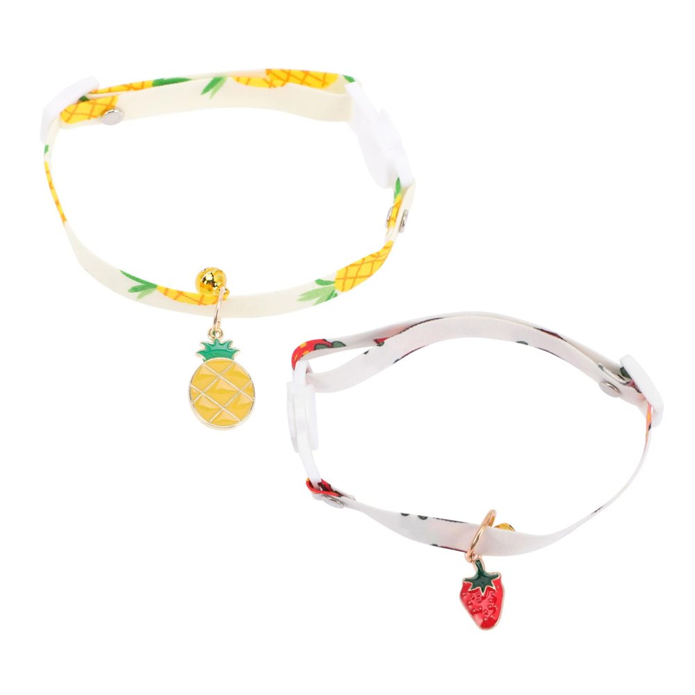 minkissy Adjustable Pet Collar with Bell Pattern
