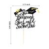 Arthsdite She Believed She Could Graduation Cake Topper, 2026, Black Glitter view 2