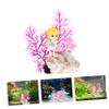 FOMIYES Realistic Resin Mermaid Coral Aquarium Decoration view 3