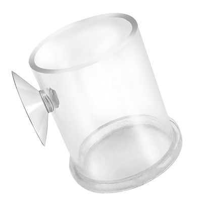 Housoutil Transparent Acrylic Aquarium Feeder with Suction Cup