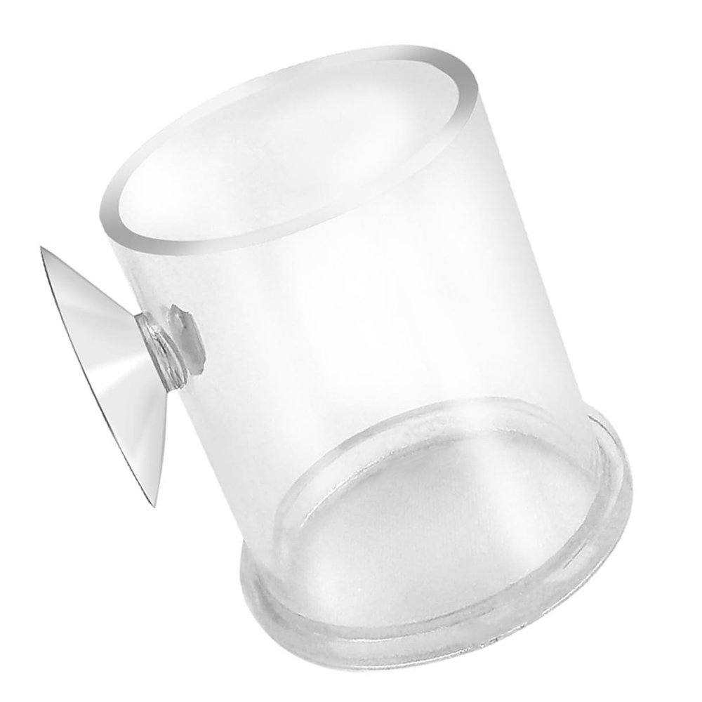 Housoutil Transparent Acrylic Aquarium Feeder with Suction Cup