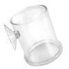 Housoutil Transparent Acrylic Aquarium Feeder with Suction Cup view 1