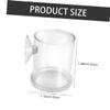 Housoutil Transparent Acrylic Aquarium Feeder with Suction Cup view 2