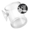 Housoutil Transparent Acrylic Aquarium Feeder with Suction Cup view 3
