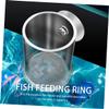 Housoutil Transparent Acrylic Aquarium Feeder with Suction Cup view 4