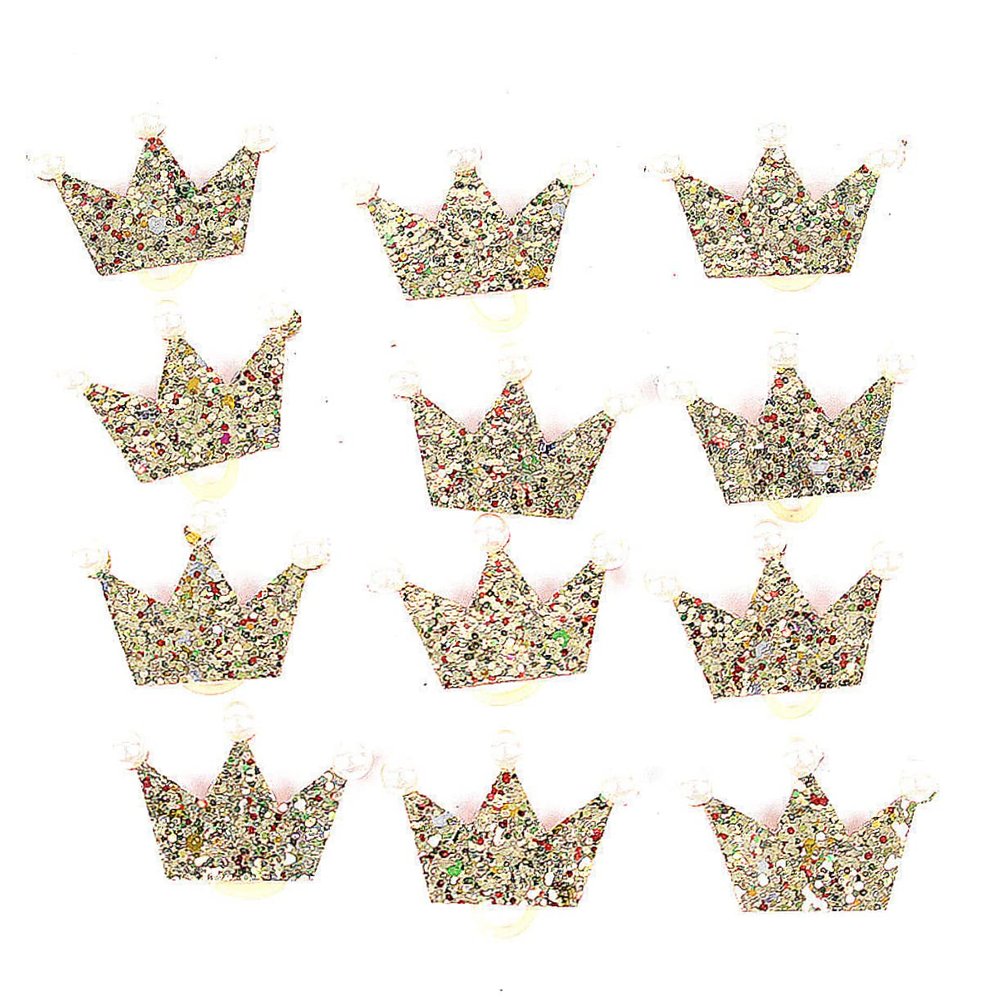 minkissy Polyester Crown-Shaped Hair Ties, 20-Pack for Pets