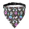 Xoenoiee Reversible Dog Bandana with Unicorn, Donut and Ice Cream Pattern, Adjustable Buckle, Metal Ring, Size M view 1
