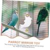 FRCOLOR Parrot Mirror Toy with Bell, Dolphin Design view 4