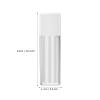 2-Pack 30 mL Frosted Airless Pump Bottles, White AS/PP view 2