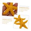 FRCOLOR 2-Piece Artificial Yellow Resin Starfish Aquarium Decorations view 2
