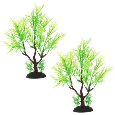 FRCOLOR 2-Piece Artificial Aquarium Plants