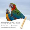 Bird Clothes Hanger, Toy for Breeders, Non-Slip Stick for Parrots, Wood Stick for Parrot Teething, Accessories for Birds for Chickens and Parrots Cenmoo view 3