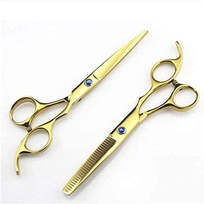 SUNMME Hairdressing Scissors, 5.5-Inch Professional Hair-Cutting and Thinning Shears