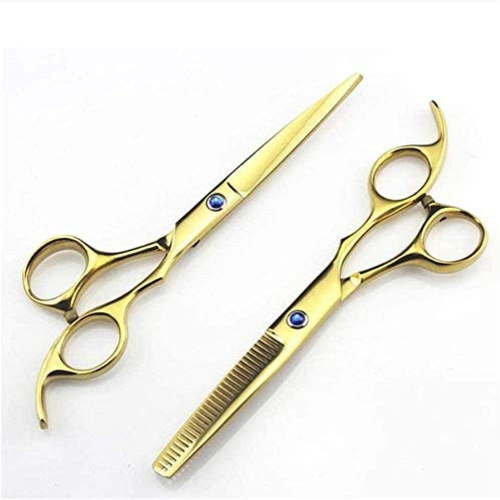 SUNMME Hairdressing Scissors, 5.5-Inch Professional Hair-Cutting and Thinning Shears
