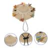 Beavorty Adjustable Dog Straw Hat view 4