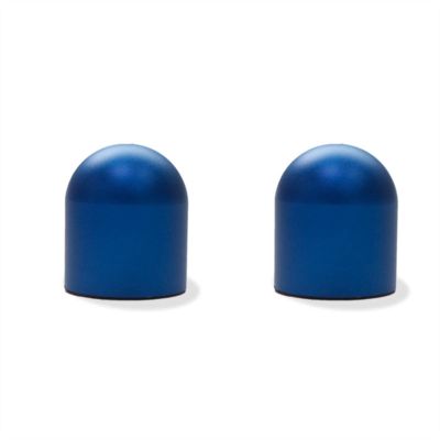 2-Piece Anti-Collision Car Decoration Stickers for Smart Fortwo 453/451/450, Blue Round