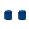 2-Piece Anti-Collision Car Decoration Stickers for Smart Fortwo 453/451/450, Blue Round view 1