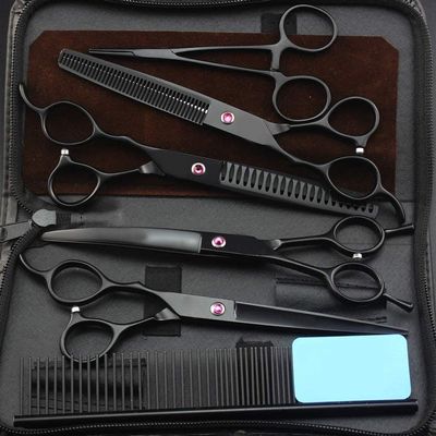 SUNMME Left-Handed Professional Hairdressing Scissors Set, 7-Inch