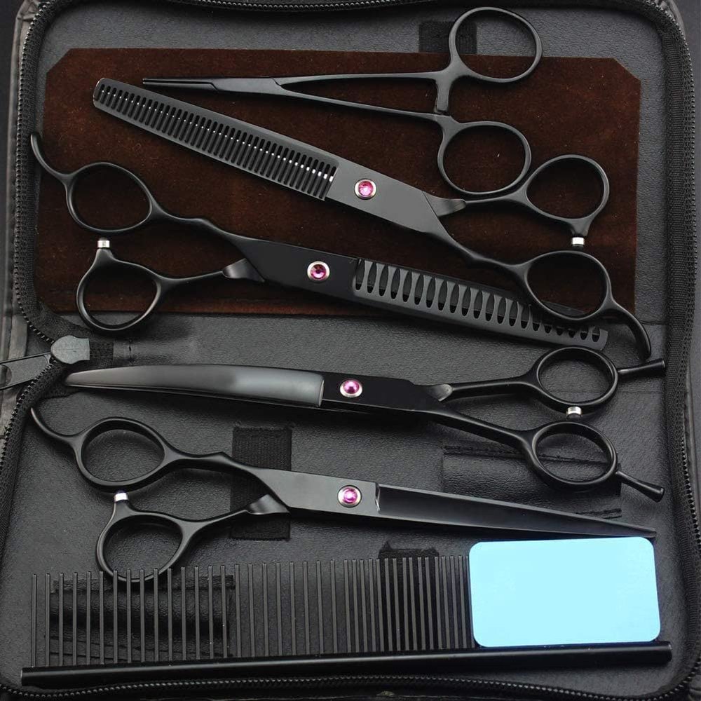 SUNMME Left-Handed Professional Hairdressing Scissors Set, 7-Inch