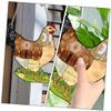 Metal Hen Hanging Ornament and Acrylic Window Decor view 3