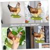 Metal Hen Hanging Ornament and Acrylic Window Decor view 4