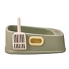 DOITOOL Cat Litter Box with Lid - Semi-Open Design view 1