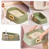 DOITOOL Cat Litter Box with Lid - Semi-Open Design view 4