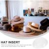 Housoutil 5-Piece Solid Plastic Hat Stands for Shaping and Storage view 3