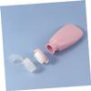 FRCOLOR 3-Piece Silicone Travel Bottles, Squeezable Empty Cosmetic Containers for Lotion, Shampoo and Shower Gel view 4