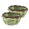 Angoily Handwoven Straw Bird Nests - 2 Pack view 1