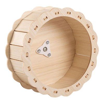 Wooden Hamster Exercise Wheel, Beige, 1 Pc.