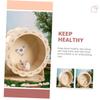 Wooden Hamster Exercise Wheel, Beige, 1 Pc. view 4