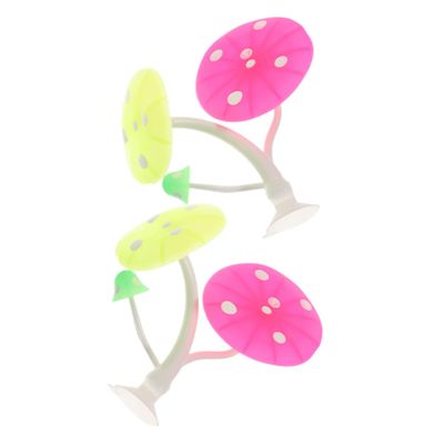 Housoutil 2-Piece Mushroom Hanging Hammock for Betta Fish