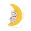 Housoutil 2-Piece Floating Cat Moon Decoration view 4