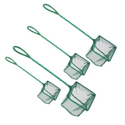 4-Piece Hand Fish Net Set, Nylon and Iron