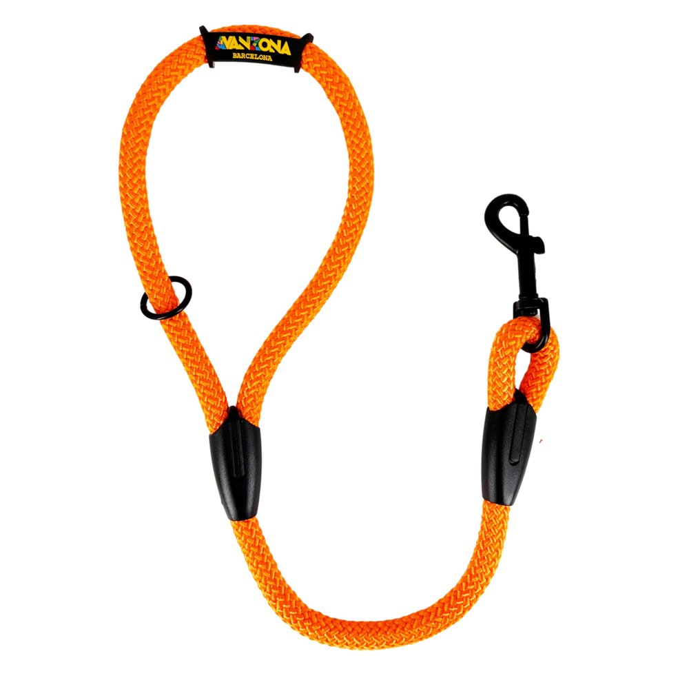 Short Rope Dog Leash, Orange, 60 cm