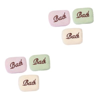 FRCOLOR 6-Piece Baby Washcloths and Gentle Bath Sponges