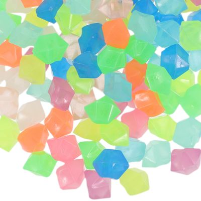 Housoutil 300 Glow-in-the-Dark Pebbles for Aquariums, Assorted Colors