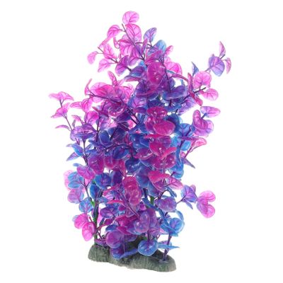 DOITOOL Creative Aquarium Plants, Artificial Grass, Realistic Fish Tank Decoration, Apple Leaf