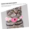 FOMIYES Floral Crown Pet Collar for Cats and Dogs view 2