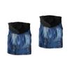 Beavorty 2-Piece Cowboy Denim Jackets for Dogs, Sleeveless Hooded Pet Costume Shirts view 1
