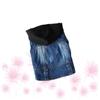 Beavorty 2-Piece Cowboy Denim Jackets for Dogs, Sleeveless Hooded Pet Costume Shirts view 2