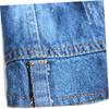 Beavorty 2-Piece Cowboy Denim Jackets for Dogs, Sleeveless Hooded Pet Costume Shirts view 4