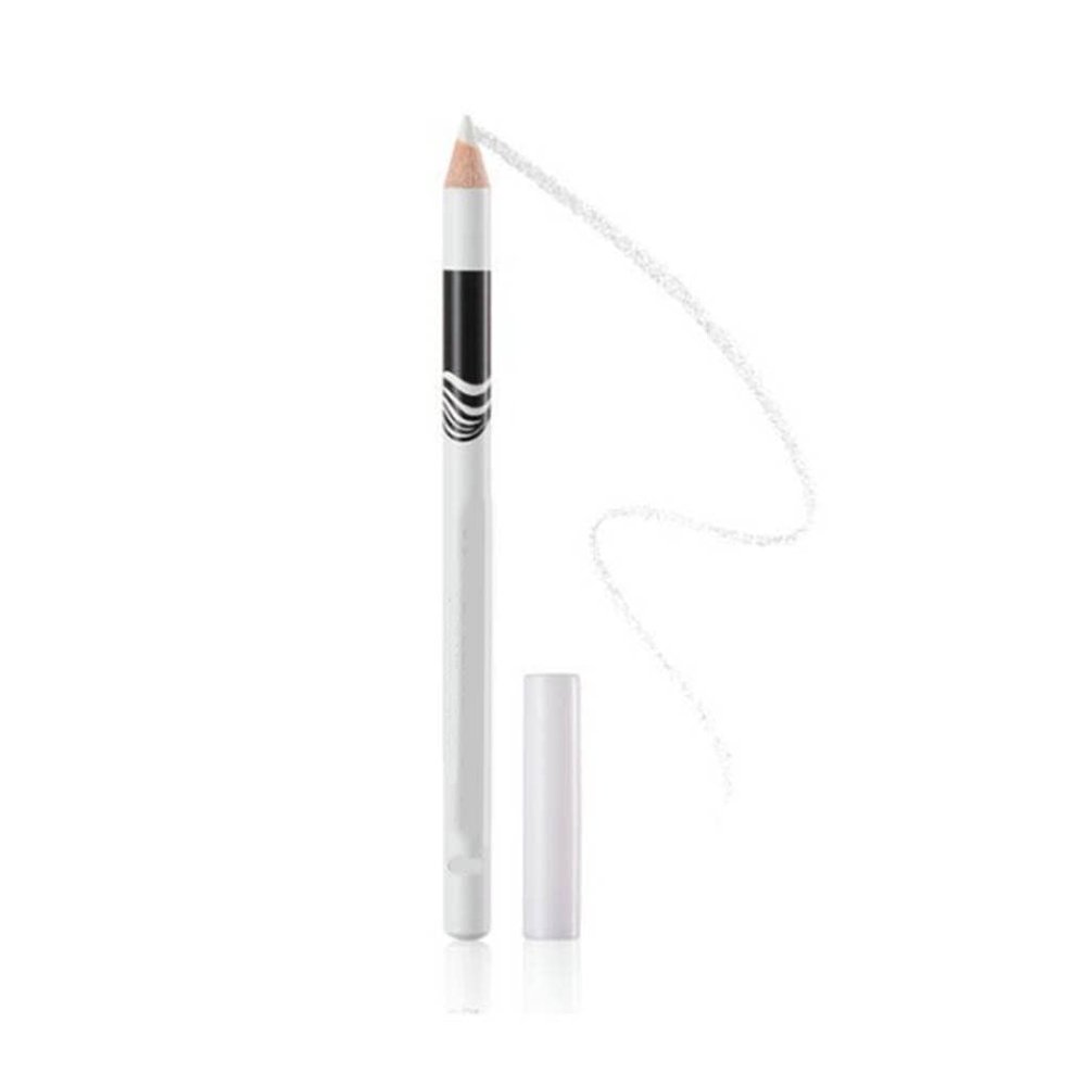 osiuujkw 12-Piece White Eyeliner, Smooth Glossy Waterproof Wooden Eye Brightener Pencil, Eyemazing