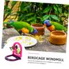Housoutil 2-Piece Bird Toys for Parrots, Durable Perches and Fun Activities for Small Birds view 4